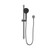 Round Metal Project Shower Rail 4 Star Rating Gun Metal