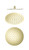 250mm Round Stainless Steel Shower Head 4 Star Rating Brushed Gold