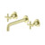 X Plus Wall Basin Set 215mm Brushed Gold