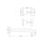 X Plus Wall Basin Set 215mm Brushed Gold