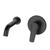BASIS Wall Basin/Bath Mixer 180mm R4 Black Lead Free
