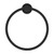 Classic Hand Towel Ring Matte Black