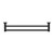 Classic Double Towel Rail 600mm Matte Black