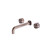 Kara Basin Tap And Spout Set Wall Mounted 180mm Brushed Bronze