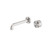 Kara Progressive Wall Basin/Bath Set 120mm Brushed Nickel