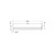 Mecca New Double Towel Rail 800mm Brushed Nickel