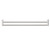 Mecca New Double Towel Rail 800mm Brushed Nickel