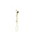 Opal Shower Rail With Air Shower II Brushed Gold