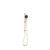 Opal Shower Rail With Air Shower II Brushed Gold