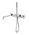 Opal Progressive Shower System Separate Plate With Spout 230mm Brushed Nickel