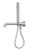 Opal Progressive Shower System Separate Plate With Spout 230mm Brushed Nickel