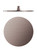Round Shower Head 300mm Brushed Bronze