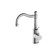York Basin Mixer Hook Spout Chrome With White Porcelain Lever