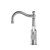 York Basin Mixer Hook Spout Chrome With White Porcelain Lever