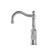 York Basin Mixer Hook Spout Chrome With Metal Lever