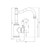 York Basin Mixer Hook Spout Chrome With Metal Lever