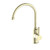 York Kitchen Mixer Gooseneck Spout Aged Brass With Metal Lever