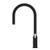 York Pull Out Sink Mixer With Vegie Spray Function With White Porcelain Lever Matte Black