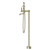 York Freestanding Bath Set With Metal Hand Shower Aged Brass