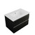 Armada Wall Hung Vanity 2 Drawer 750mm Black Rift
