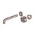 Kara Progressive Wall Basin/Bath Set 185mm Trim Kit Brushed Bronze