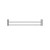 Mecca New Double Towel Rail 600mm Chrome