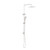 Square Project Twin Shower Brushed Nickel