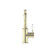 York Basin Mixer Aged Brass With White Porcelain Lever