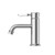 York Straight Basin Mixer Chrome With White Porcelain Lever