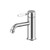 York Straight Basin Mixer Chrome With White Porcelain Lever