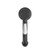 York Straight Basin Mixer Matte Black With White Porcelain Lever