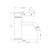 York Straight Basin Mixer Matte Black With White Porcelain Lever