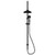 York Twin Shower With Metal Hand Shower Matte Black