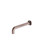 Kara Basin Spout Wall Mounted 215mm Brushed Bronze