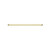 Mecca New Single Towel Rail 600mm Brushed Gold