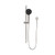 Round Metal Project Rail Shower Brushed Nickel