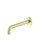 X Plus Wall Basin Set Spout Only 215mm Brushed Gold