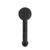 York Straight Basin Mixer Matte Black With Metal Lever