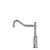 York Kitchen Mixer Hook Spout With Metal Lever Chrome