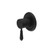 York Shower Mixer With Metal Lever Matte Black