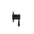 York Shower Mixer With Metal Lever Matte Black
