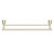 York Double Towel Rail 600mm Aged Brass