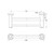 Classic Double Towel Rail 800mm Chrome