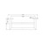 Dolce Double Towel Rail 700mm Matte Black