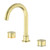 Kara Basin Tap And Spout Set Brushed Gold