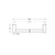 Mecca New Single Towel Rail 600mm Brushed Nickel