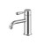 York Straight Basin Mixer Chrome With Metal Lever