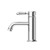 York Straight Basin Mixer Chrome With Metal Lever