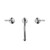 York Basin Tap Set Chrome With White Porcelain Lever