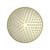 York 200mm Shower Head Aged Brass